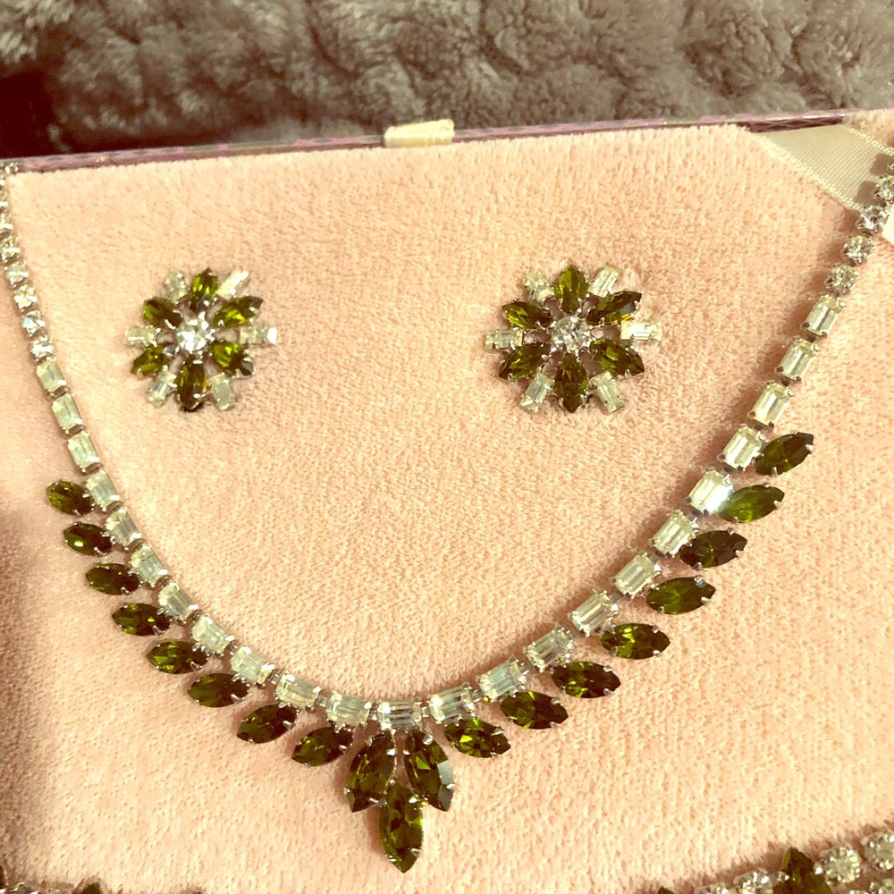 Antique authentic costume jewelry set
